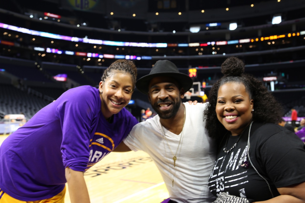 MAJOR & Amber Riley Perform at L.A. Sparks/Washington Mystics Game