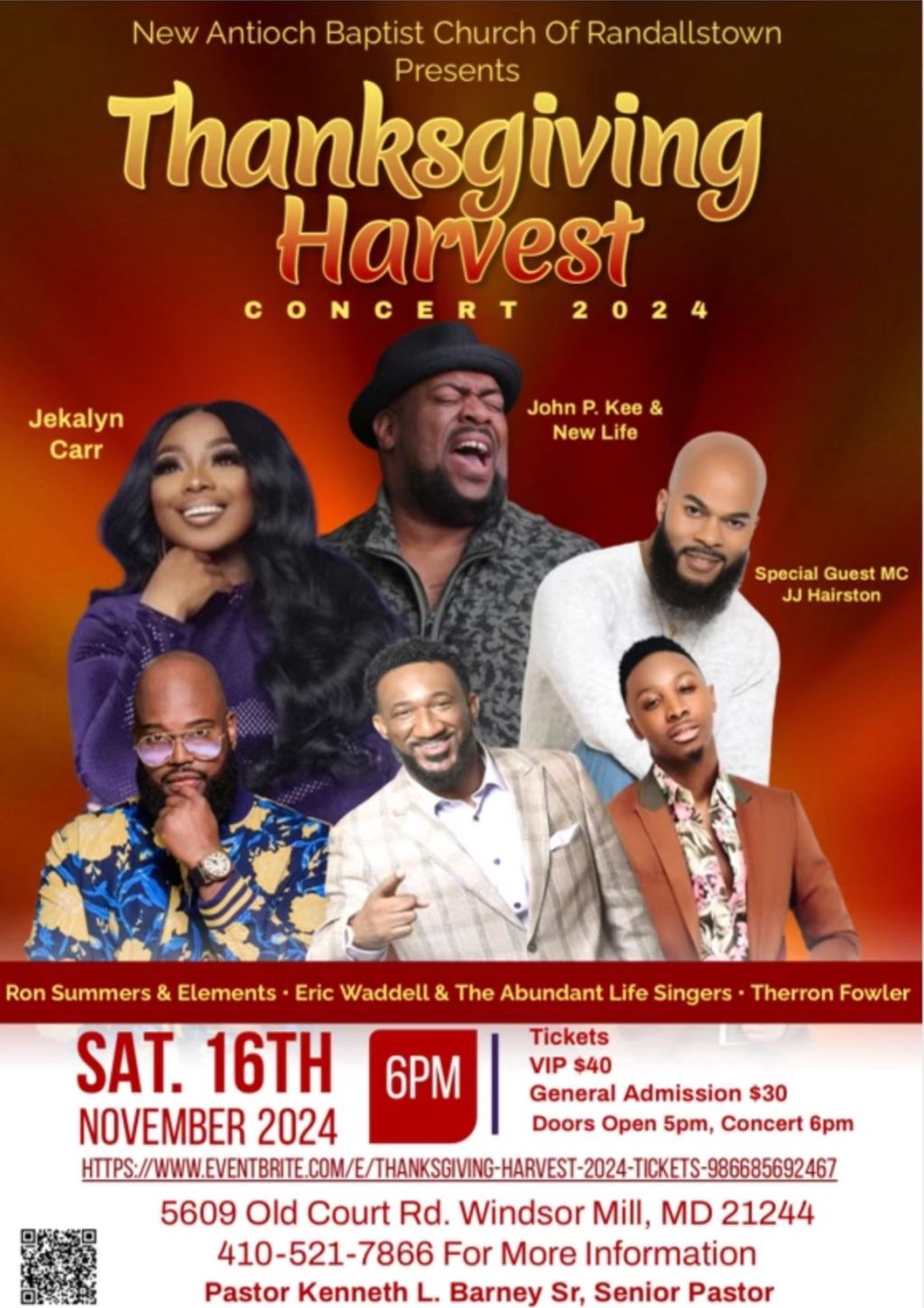 New Antioch Baptist Church Thanksgiving Harvest