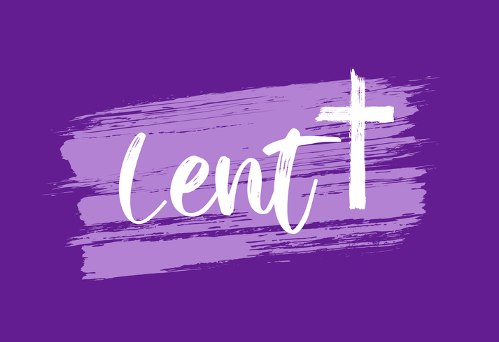 Lent poster, card, background. Vector